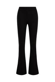 Damen-Hose mit ausgestelltem Hosenbein, Schwarz