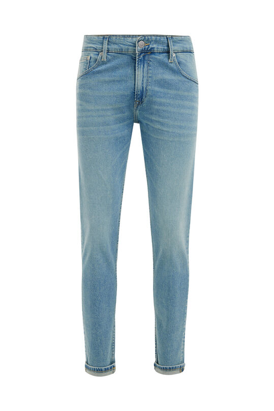 Herren-Skinny-Fit-Jeans mit Stretch, Blau