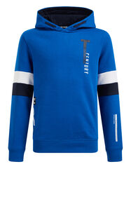 Jungen-Sweatshirt mit Aufdruck, Kobaltblau