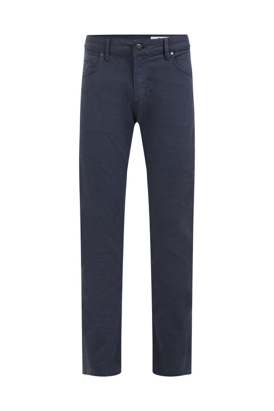 Herren-Slim-Fit-Jeans mit Muster, Dunkelblau