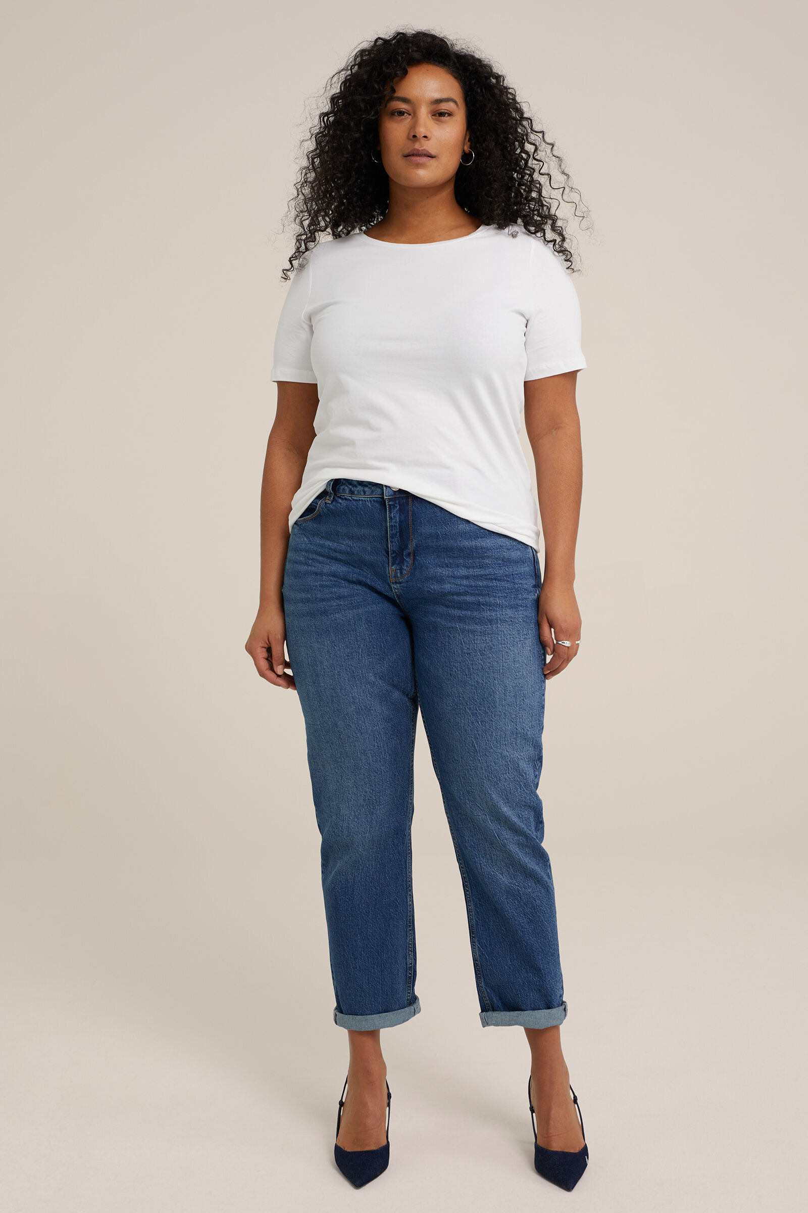 Damen Boyfriend Jeans mit Stretch Curve wefashion