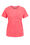 Damen-T-Shirt mit Strukturmuster, Leuchtend rosa