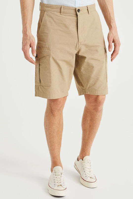 Cargo-Shorts mit bequemer Passform, Khaki