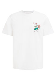 Herren-T-Shirt mit Aufdruck, Weiß