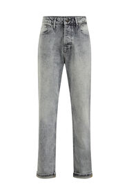 Herren-Tapered-Fit-Jeans mit Komfort-Stretch, Hellgrau