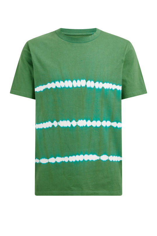 Herren-T-Shirt mit Batikmuster, Grün