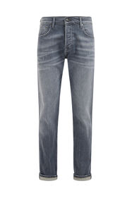 Herren-Slim-Fit-Jeans mit Stretch, Grau