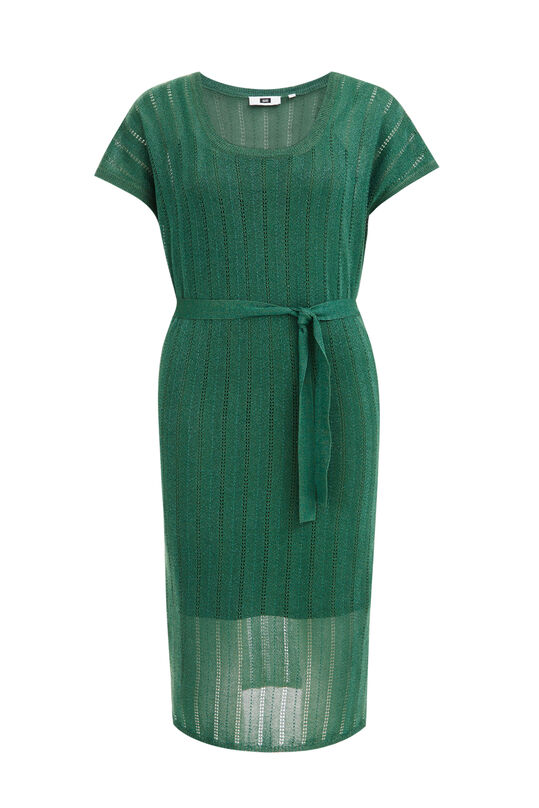 Damenkleid mit Glitzereffekt, Grün