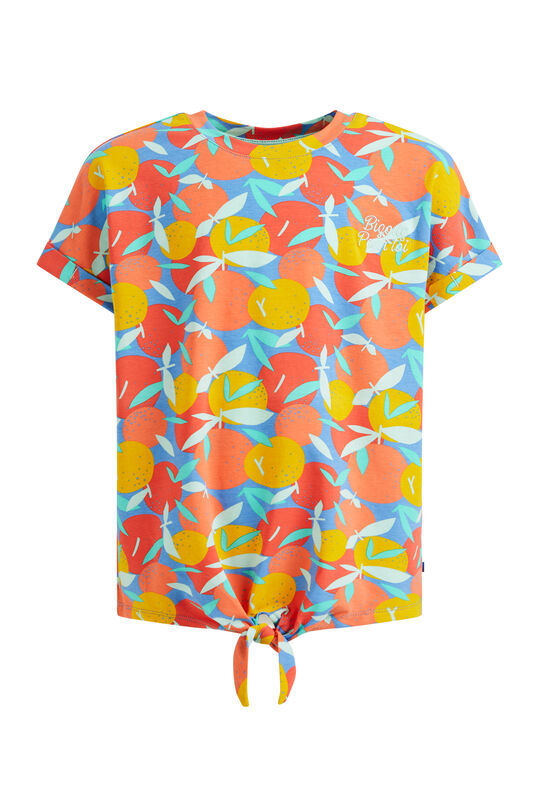 Mädchen-T-Shirt mit Muster, Mehrfarbig