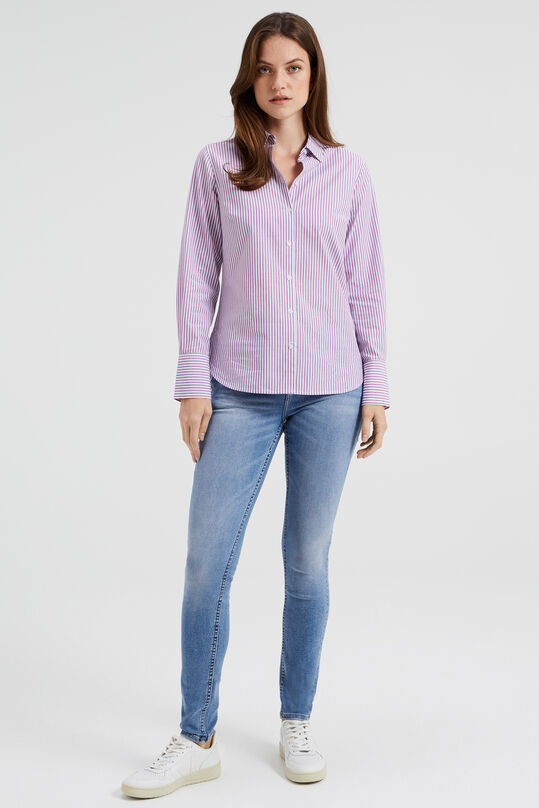 Damen mittelhohe Super Skinny Jeans mit Komfort Stretch, Hellblau