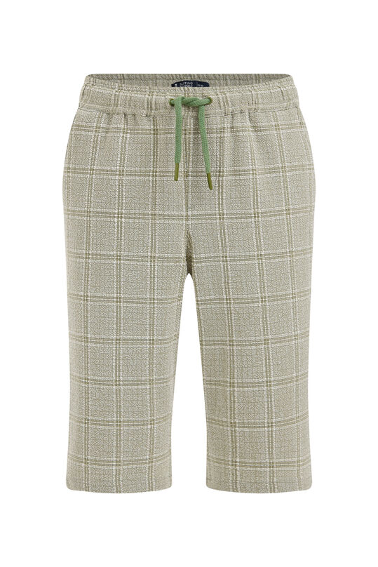 Gemusterte Chino-Shorts für Jungen, Grün