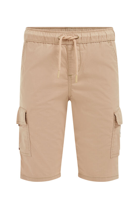 Jungen-Regular-Fit-Shorts mit Cargotaschen, Beige
