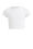 Mädchen-T-Shirt in Ripp-Optik, Weiß
