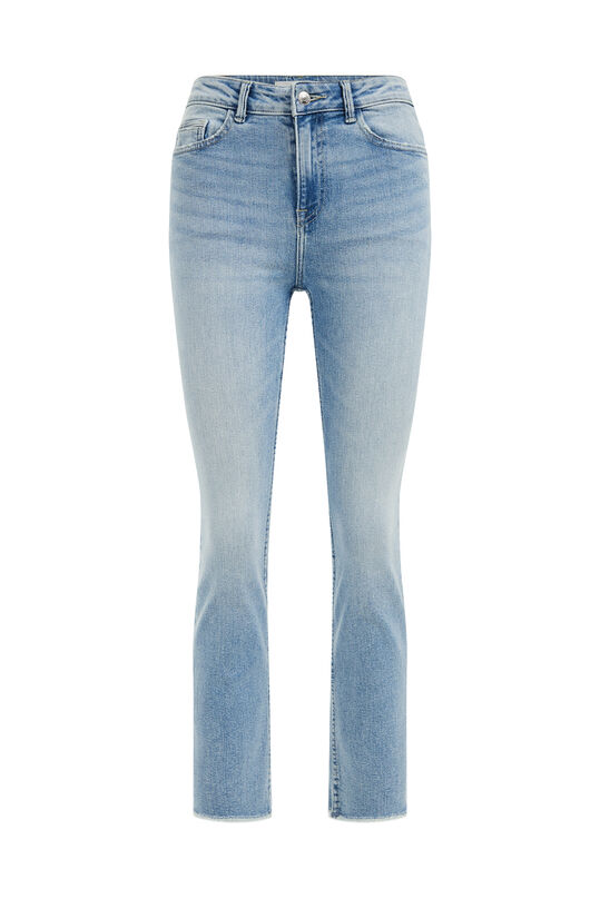 Hochgeschnittene Jeans mit Komfortstretch von Dames, Hellblau