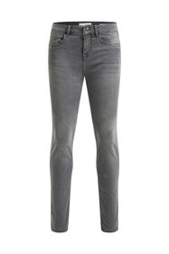 Damen-Slim-Fit-Jeans mit normaler Bundhöhe und Comfort-Stretch - Curve, Grau