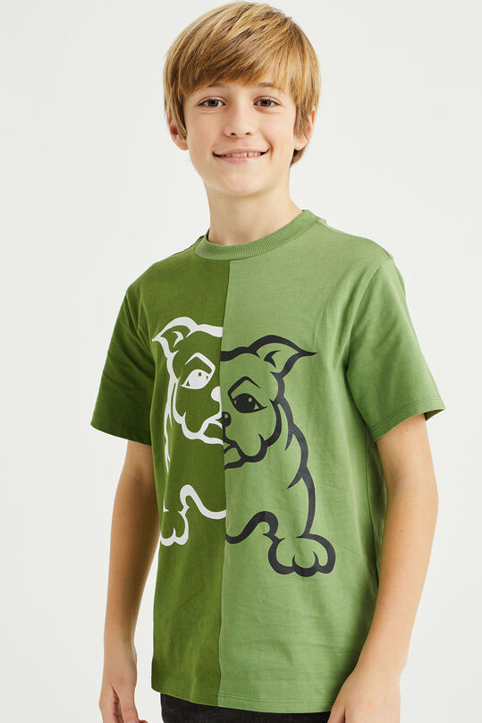 Jungen T-Shirt mit Aufdruck, Grün