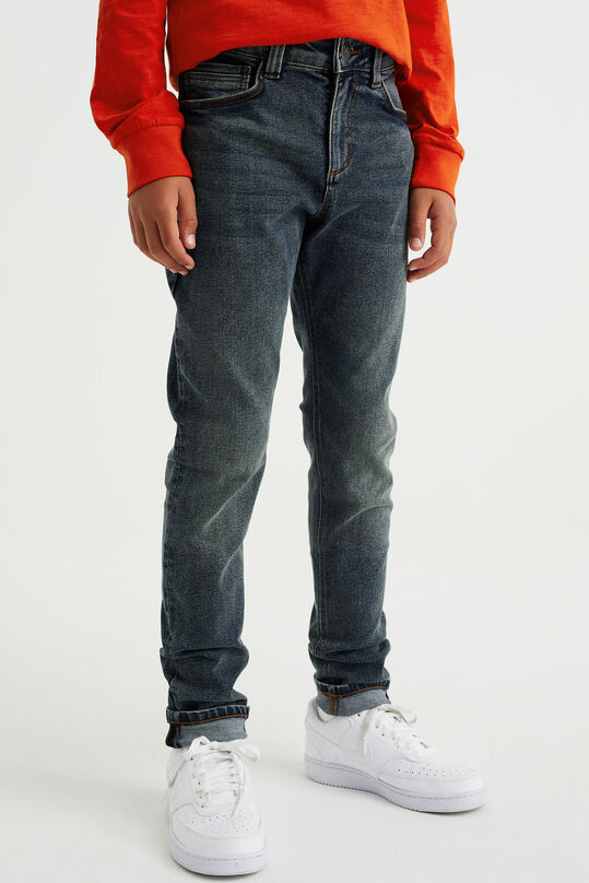 Jungen-Slim-Fit-Jeans, Graublau