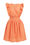 Damenkleid mit Lochstickerei, Orange