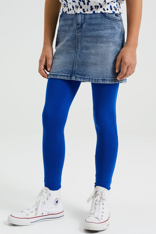 Mädchen-Leggings mit Stretch, Kobaltblau