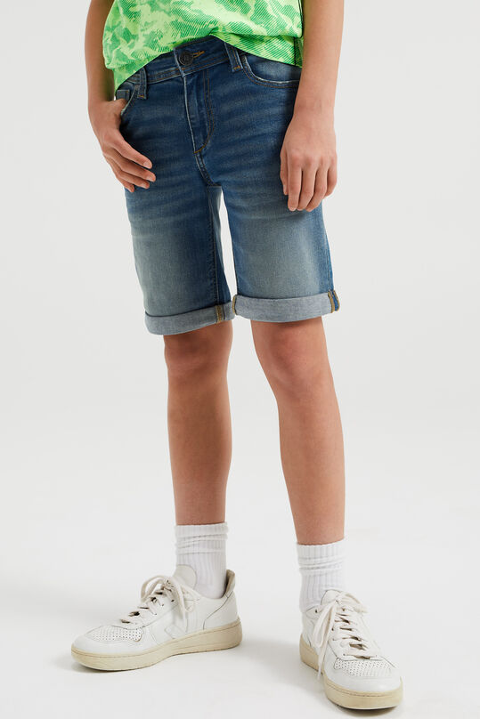 Jungen-Slim-Fit-Shorts aus Jog-Denim, Blau