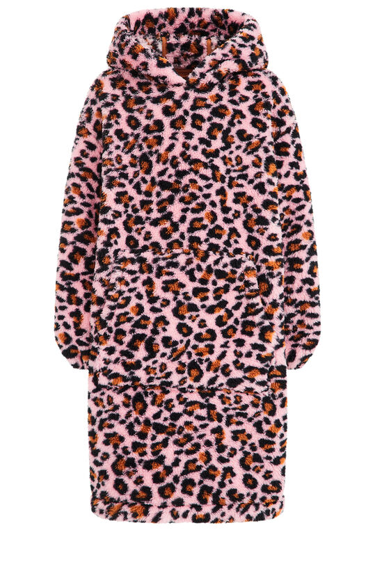 Nachthemd für Mädchen mit Fleece-Muster, Hellrosa