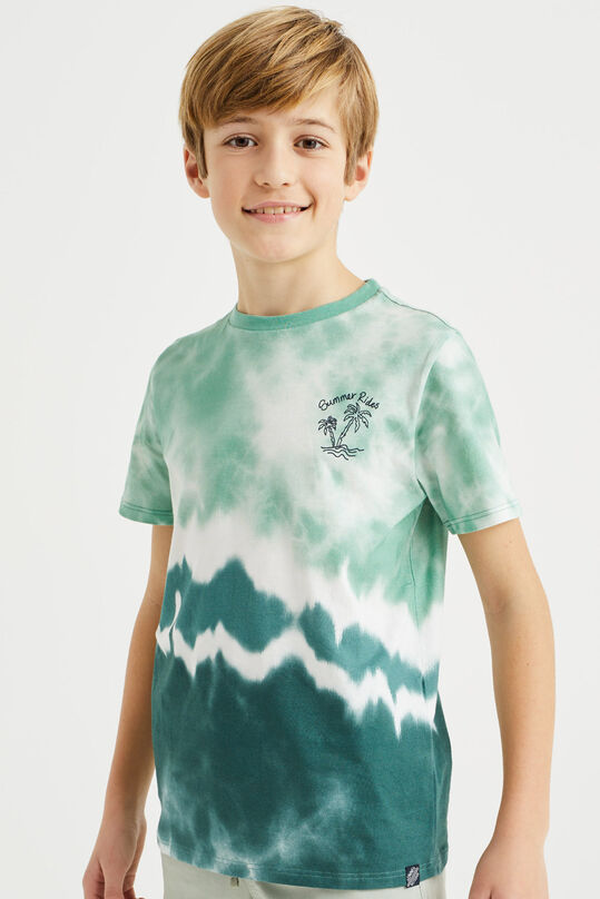 Jungen-T-Shirt mit Batikmuster, Mehrfarbig