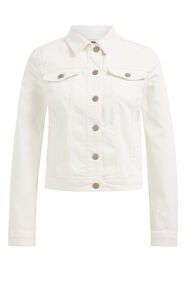 Damen-Jeansjacke, Weiß