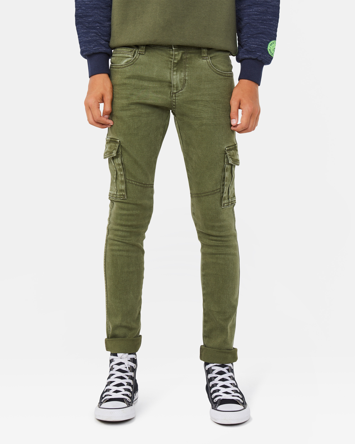 Farfetch Jungen Kleidung Hosen & Jeans Lange Hosen Cargohosen Logo-patch cargo trousers 